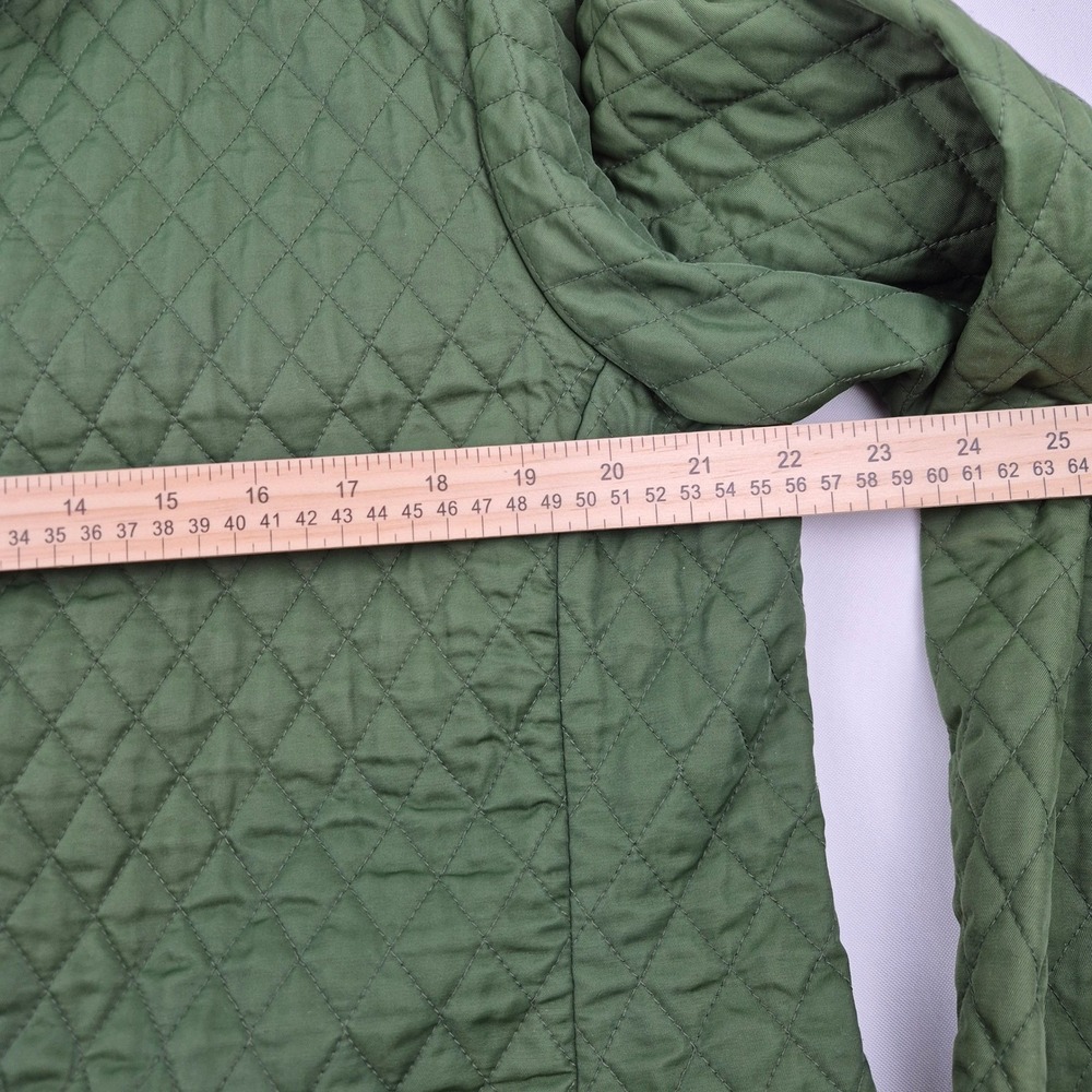 Vineyard Vines Olive Green Quilted Barn Chore Jacket‎ Women's XL Button Up Coat - Picture 12 of 16